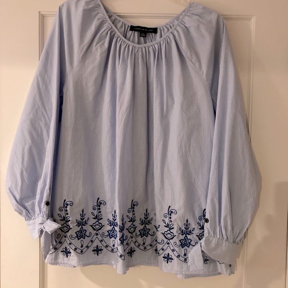 Tommy Hilfiger,XL,Peasant style top,LSleeve, - Picture 1 of 5